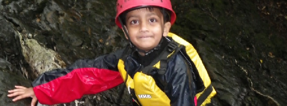  school outdoor pursuits. A day out of school gorge scrambing in The Lake Dsirtict.